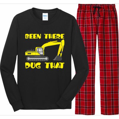 Been There Dug That, Funny Excavator Operator Long Sleeve Pajama Set