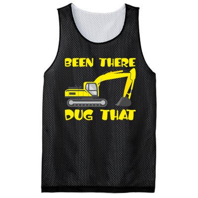 Been There Dug That, Funny Excavator Operator Mesh Reversible Basketball Jersey Tank