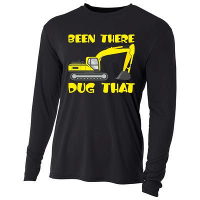 Been There Dug That, Funny Excavator Operator Cooling Performance Long Sleeve Crew