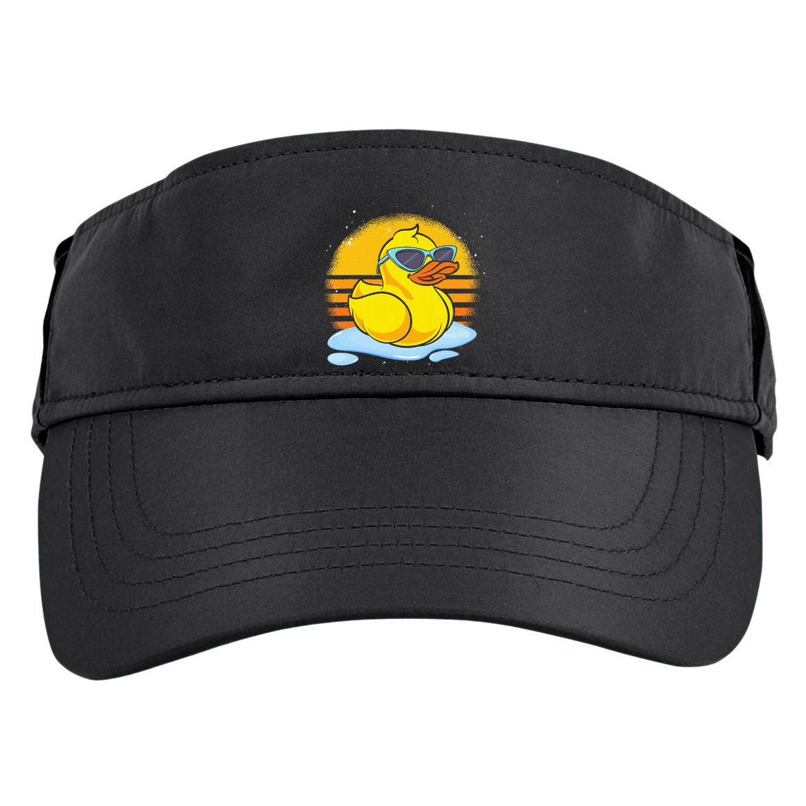Bath Toy Duckie Cute Ducky Cool Sunglasses Retro Rubber Duck Adult Drive Performance Visor