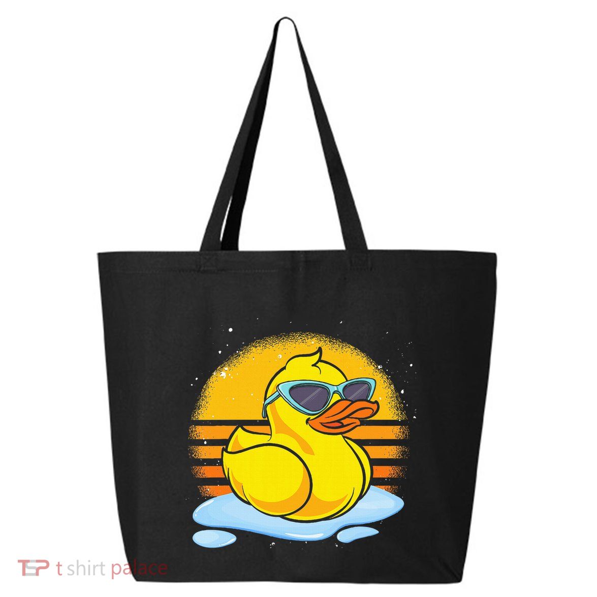 Bath Toy Duckie Cute Ducky Cool Sunglasses Retro Rubber Duck 25L Jumbo Tote