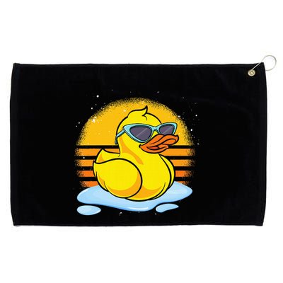 Bath Toy Duckie Cute Ducky Cool Sunglasses Retro Rubber Duck Grommeted Golf Towel