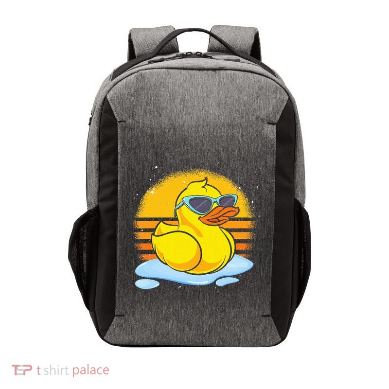 Bath Toy Duckie Cute Ducky Cool Sunglasses Retro Rubber Duck Vector Backpack
