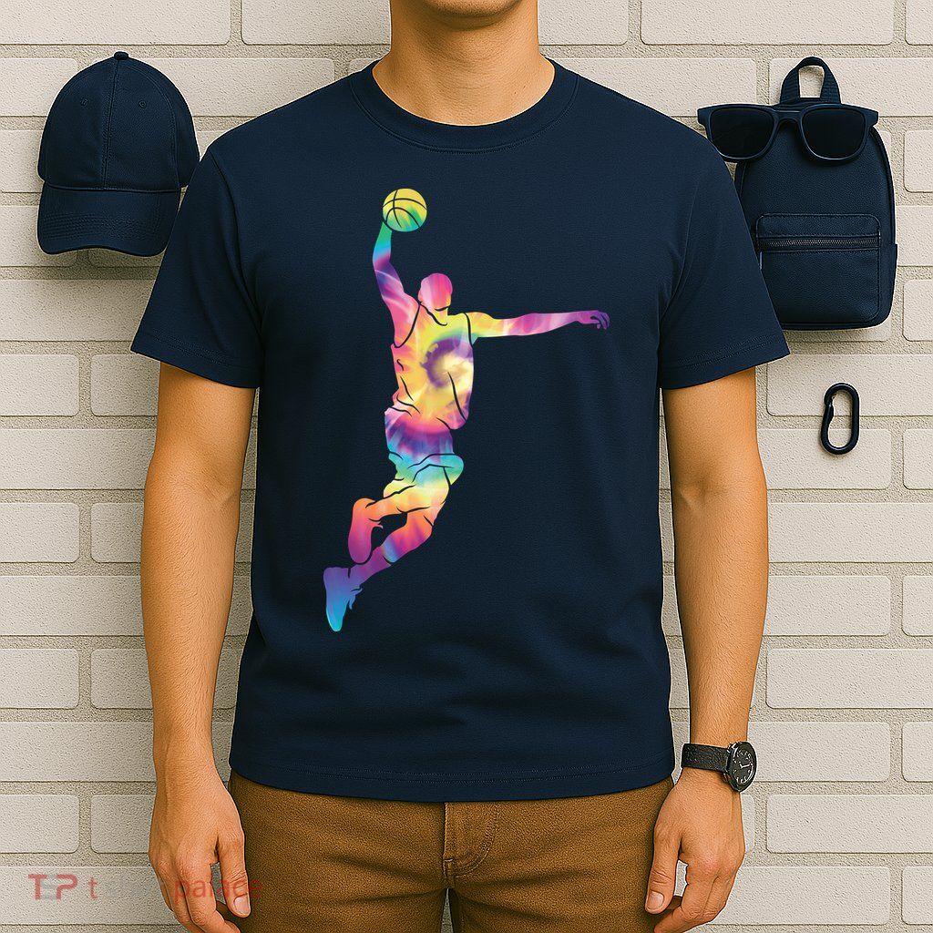 Basketball Tie Dye Vintage Retro Player T-Shirt