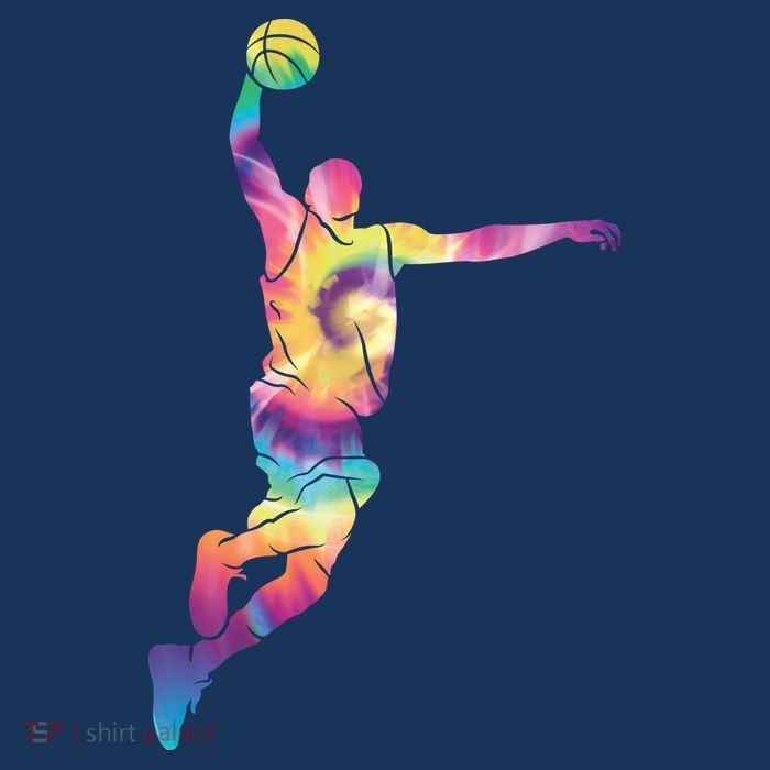 Basketball Tie Dye Vintage Retro Player T-Shirt