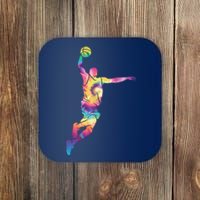 Basketball Tie Dye Vintage Retro Player Coaster