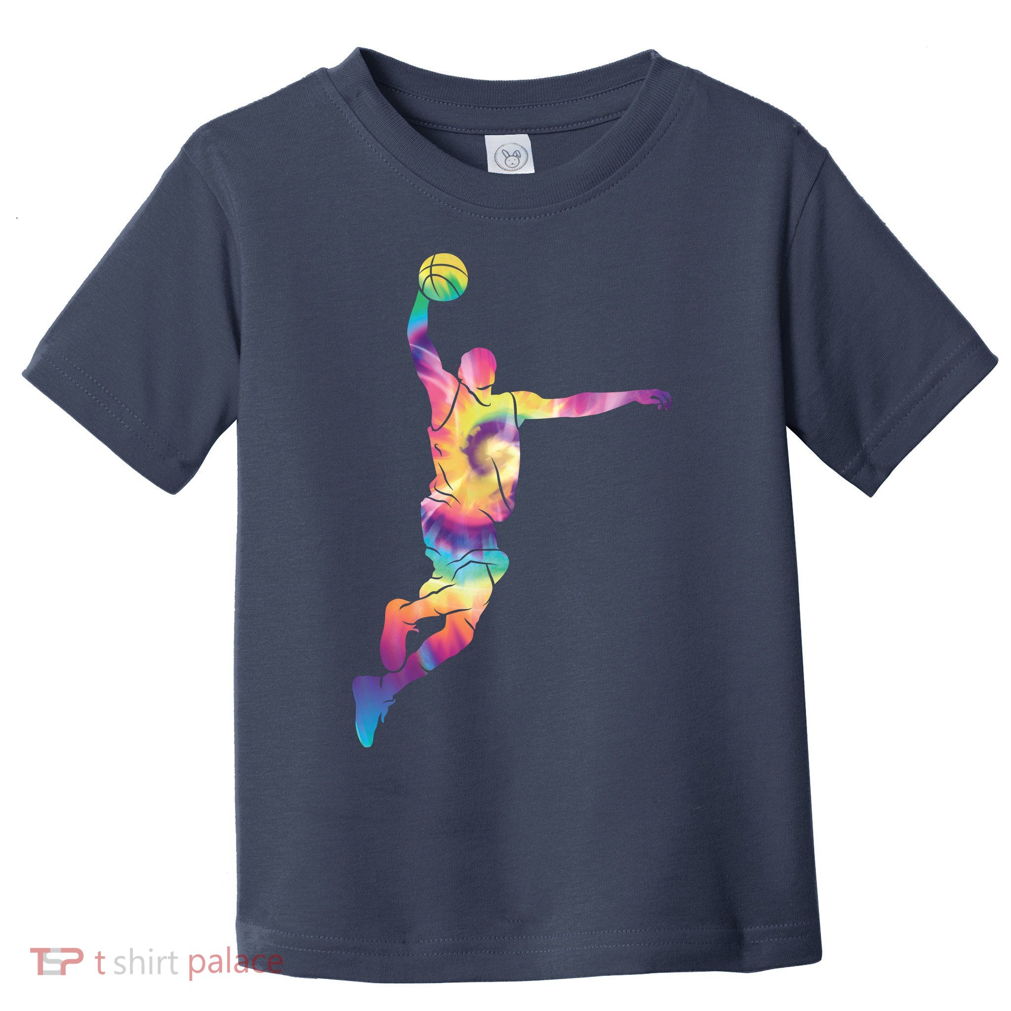 Basketball Tie Dye Vintage Retro Player Toddler T-Shirt