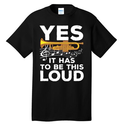 Best Trumpet Design For Men Women Trumpet Player Trumpeter Tall T-Shirt