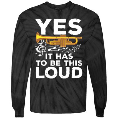 Best Trumpet Design For Men Women Trumpet Player Trumpeter Tie-Dye Long Sleeve Shirt