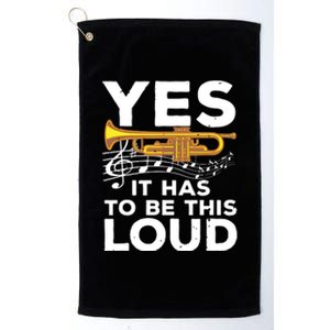 Best Trumpet Design For Men Women Trumpet Player Trumpeter Platinum Collection Golf Towel