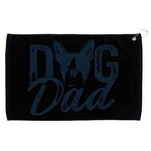 Boston Terrier Dog Dad Grommeted Golf Towel