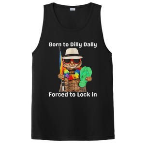 Born To Dilly Dally Forced To Lock In Cat Women PosiCharge Competitor Tank