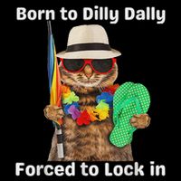 Born To Dilly Dally Forced To Lock In Cat Women Wool Snapback Cap