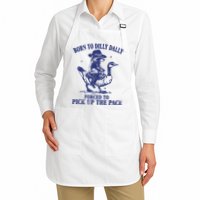 Born To Dilly Dally Forced To Pick Up The Pace Goose Raccoon Apron