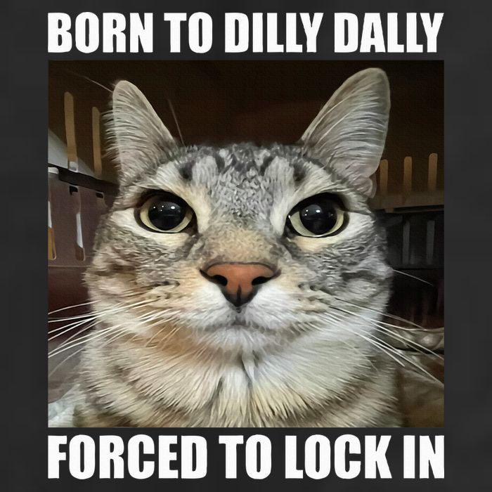 Born To Dilly Dallly Forced To Lock In Cat Lover 15oz Campfire Ceramic Mug