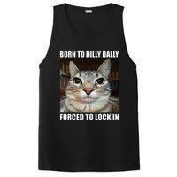 Born To Dilly Dallly Forced To Lock In Cat Lover PosiCharge Competitor Tank