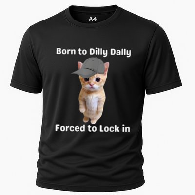 Born To Dilly Dally Forced To Lock In Cat Performance Shirt