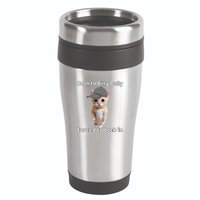 Born To Dilly Dally Forced To Lock In Cat 16oz Travel Tumbler