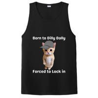 Born To Dilly Dally Forced To Lock In Cat PosiCharge Competitor Tank