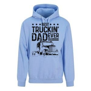 Best Truckin' Dad Ever Truck Driver Father's Day Gift Unisex Surf Hoodie