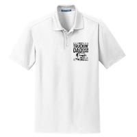 Best Truckin' Dad Ever Truck Driver Father's Day Gift Dry Zone Grid Polo