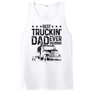 Best Truckin' Dad Ever Truck Driver Father's Day Gift PosiCharge Competitor Tank