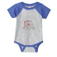 Best Trucking Dad Ever Patriotic Trucker Cute Gift Infant Baby Jersey Bodysuit