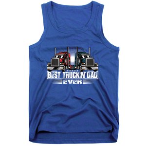 Best Truckin Dad Ever Truck Driver Gift Tank Top