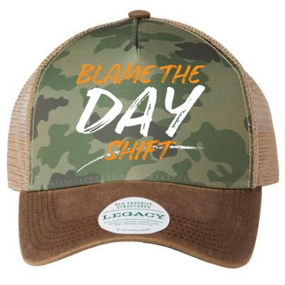 Blame The Day Shifmeaningful Gift Novelty Great Gift For Employees Great Gift Legacy Tie Dye Trucker Hat