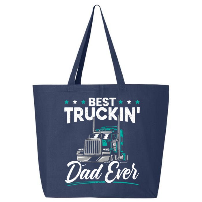 Best Trucking Dad Ever For A Trucker Dad Fathers Day 25L Jumbo Tote