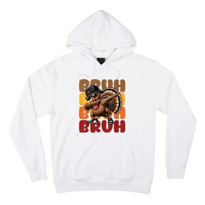 Bruh Turkey Dabbing Thanksgiving Hoodie