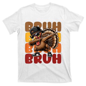 Bruh Turkey Dabbing Thanksgiving T-Shirt