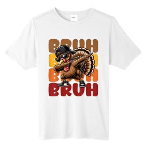 Bruh Turkey Dabbing Thanksgiving Tall Fusion ChromaSoft Performance T-Shirt