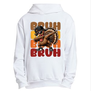 Bruh Turkey Dabbing Thanksgiving Urban Pullover Hoodie