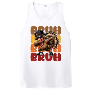 Bruh Turkey Dabbing Thanksgiving PosiCharge Competitor Tank