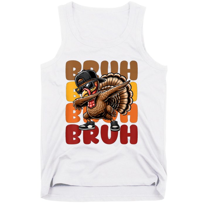 Bruh Turkey Dabbing Thanksgiving Tank Top