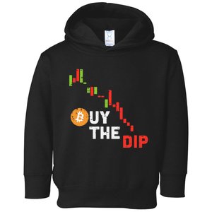 Buy The Dip Bitcoin Crypto Cryptocurrency Trader Investor Toddler Hoodie