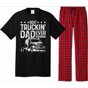 Best Truckin' Dad Ever Truck Driver Father's Day Gift Cool Gift Pajama Set