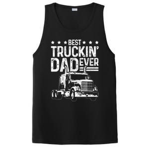 Best Truckin' Dad Ever Truck Driver Father's Day Gift Cool Gift PosiCharge Competitor Tank