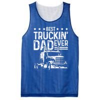 Best Truckin' Dad Ever Truck Driver Father's Day Gift Cool Gift Mesh Reversible Basketball Jersey Tank