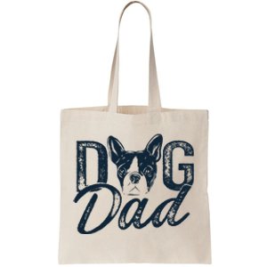 Boston Terrier Dog Dad Tote Bag