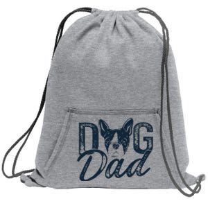 Boston Terrier Dog Dad Sweatshirt Cinch Pack Bag