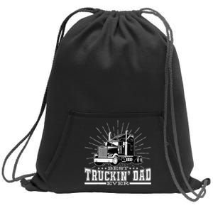 Best Truckin' Dad Ever Trucking Dad For Truck Driver Sweatshirt Cinch Pack Bag