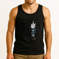 Born To Dilly Dally Forced To Pick Up The Pace Funny Cat Tank Top