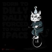 Born To Dilly Dally Forced To Pick Up The Pace Funny Cat Zip Tote Bag