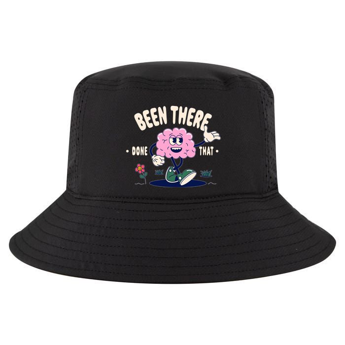 Been There Done That Retro Cartoon Brain Cool Comfort Performance Bucket Hat