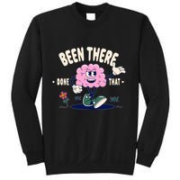 Been There Done That Retro Cartoon Brain Sweatshirt