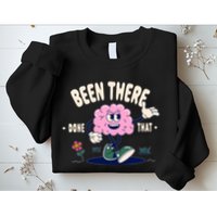 Been There Done That Retro Cartoon Brain Sweatshirt