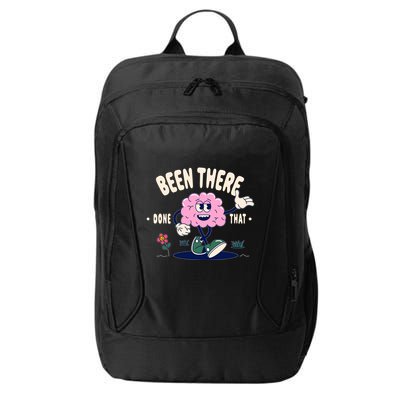 Been There Done That Retro Cartoon Brain City Backpack