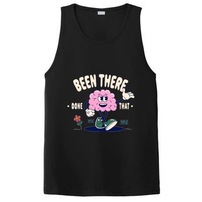 Been There Done That Retro Cartoon Brain PosiCharge Competitor Tank